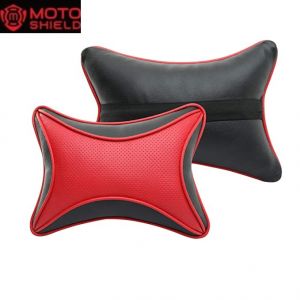 Premium Dolphin Neck Rest Neck Supporters Pillow Cushion for All Cars - red